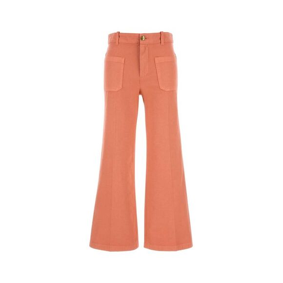 Chloe Women Salmon Denim Jeans